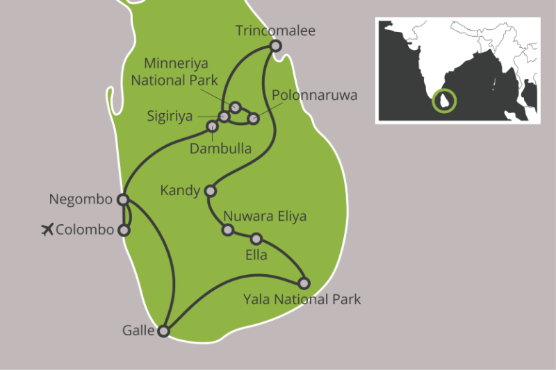 Rondreizen – Rondreis Hoogtepunten Sri Lanka