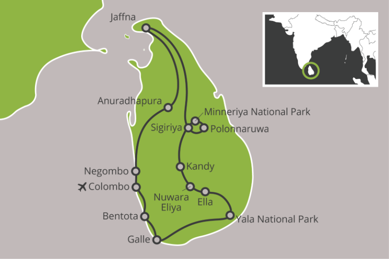 Rondreizen – Rondreis Noord & Zuid Sri Lanka