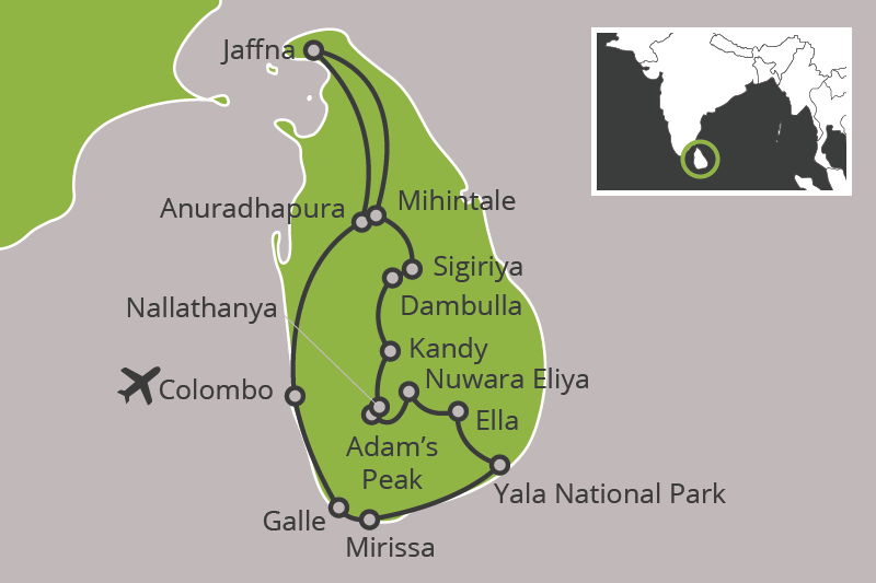 Rondreizen – Treinreis Sri Lanka Compleet