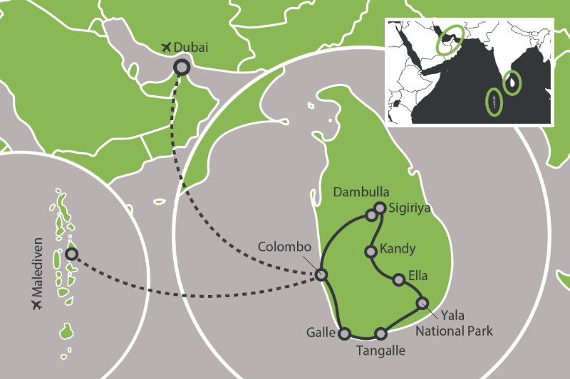 Rondreizen – Rondreis Dubai, Sri Lanka & Malediven